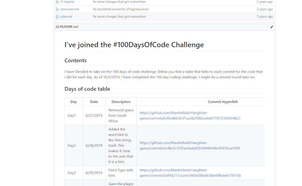 100 Days of Code Challenge demo